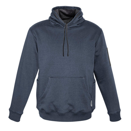 Syzmik Unisex Multi-Pocket Hoodie ZT467 in Petrol/Charcoal, official supplier front product photo.