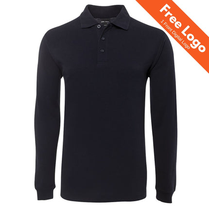 Men's Long Sleeve 210 Polo - Durable Pique Knit & UPF 50+