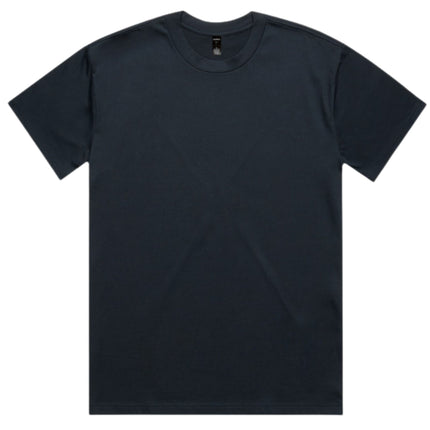 AS Colour Heavy T-Shirt in Navy, unbranded clean front view