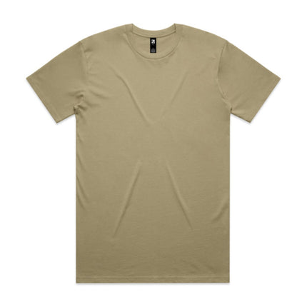 AS Colour Classic T-Shirt in Safari, unbranded clean front view