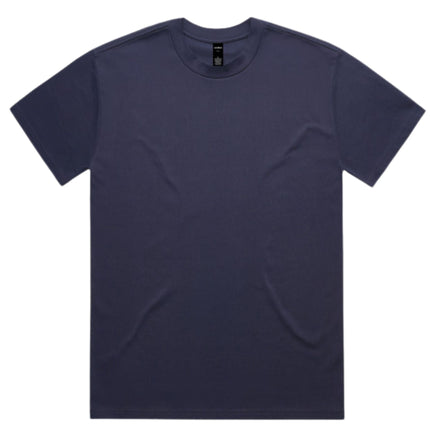 AS Colour Heavy T-Shirt in Midnight Blue, unbranded clean front view