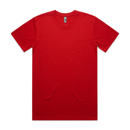 AS Colour Classic T-Shirt in Red, unbranded clean front view