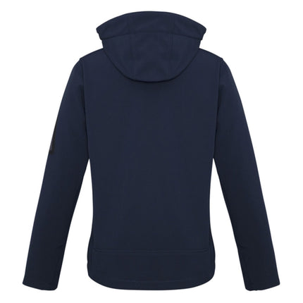 Designed for outdoor performance, the Women's Summit Softshell Jacket offers reliable water resistance and windproof protection. 