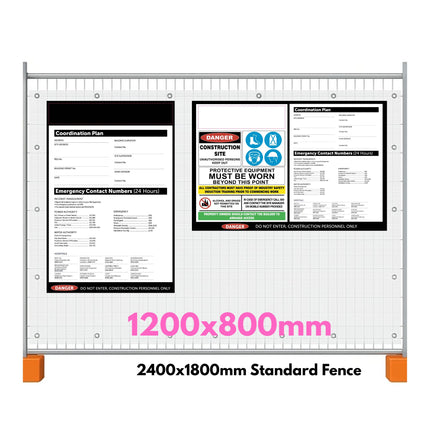 OHS / WHS Safety Sign – Custom Printed Corflute for Worksites