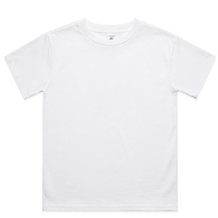 The AS Colour Kids Classic Tee is crafted from heavy-weight cotton, providing durability and comfort for active children.