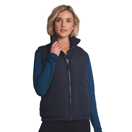 The EverestGuard™ Unisex Quilted Vest offers practical warmth and durability with its quilted design, suitable for various outdoor and work environments.