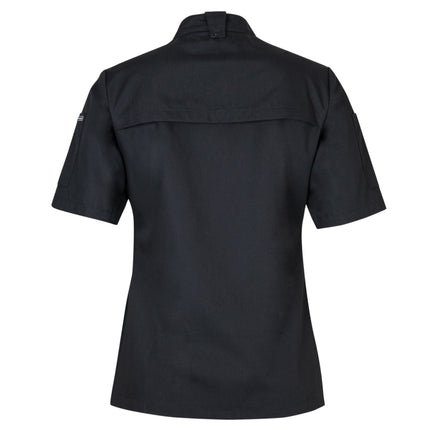 JB's Ladies Short Sleeve Snap Button Chef Jacket