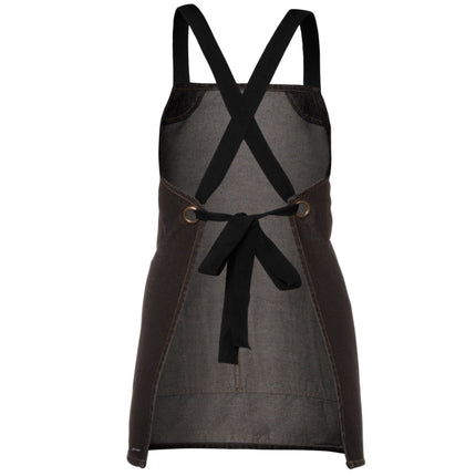JB's Wear Cross Back Bib Denim Apron with Straps