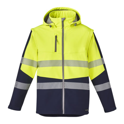 Syzmik Convertible Hi-Vis Softshell Jacket/Vest - Branded Day & Night Workwear
