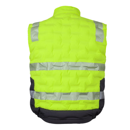 Hi-Vis Puffer Vest – Slim Fit, Graphene-Enhanced Warmth & Free Logo Print