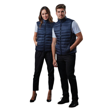 The Legend Life Unisex Puffer Vest offers versatile warmth and comfort with a sleek design suitable for any work environment.