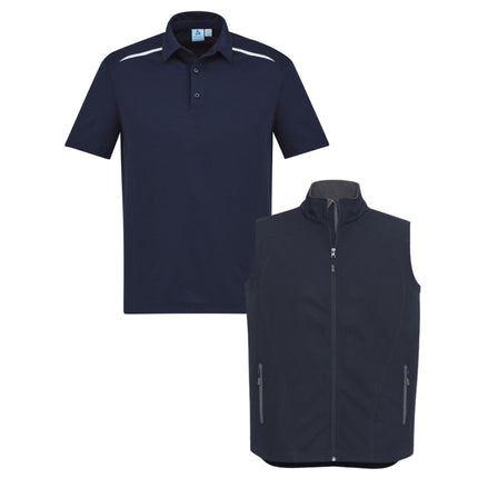 4 Polo Shirt + 2 Softhshell Vest, Front Embroidery - No back