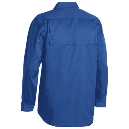 The Bisley Men's Cool Lightweight Drill Long Sleeve Shirt blends comfort and durability, designed to keep you cool on the job.
