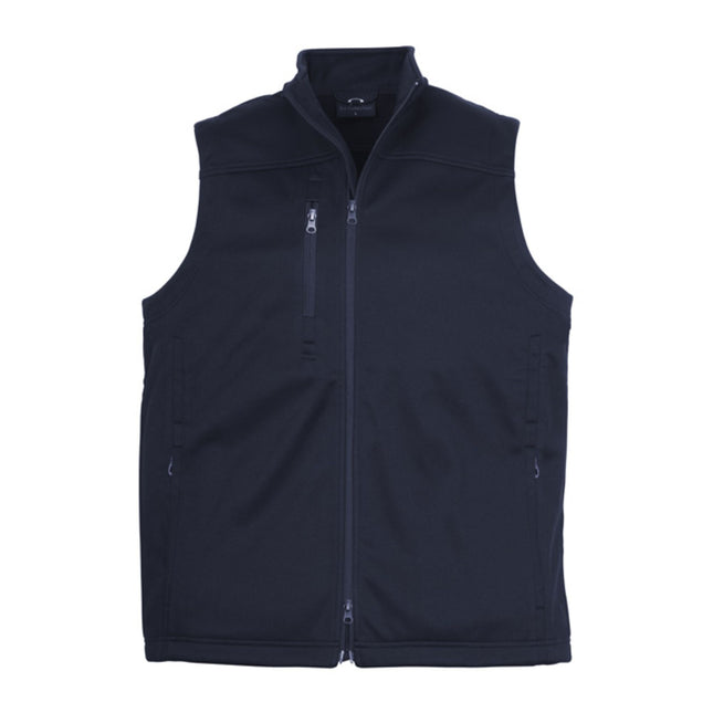 The Biz Collection Men's Soft Shell Vest combines water-repellent fabric with breathable materials to keep you comfortable and dry in varying weather.
