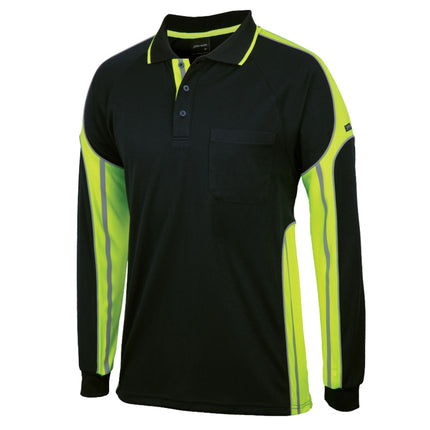 JB's Hi-Vis Long Sleeve Polo - Custom Branded Workwear with No Minimums