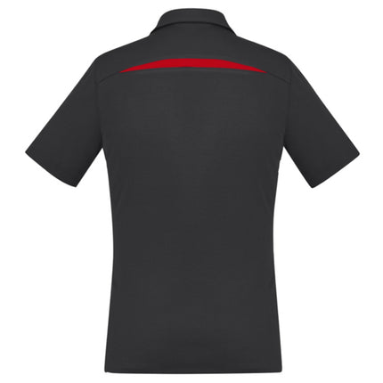 The Biz Collection Sonar Ladies' Polo Shirt combines comfort and durability with its cotton-backed performance fabric.