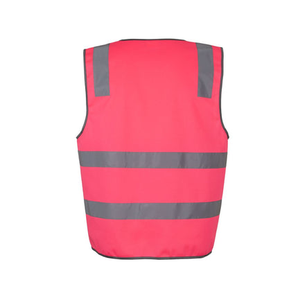 Hi-Vis Safety Vest (Day/Night) – Reflective Tape, Custom Logo Print Included