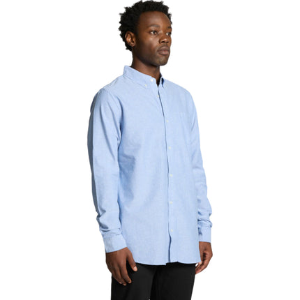 The AS Colour Men's Oxford Shirt in Classic Fit 5401 combines timeless style with customizable branding, ideal for professional settings.