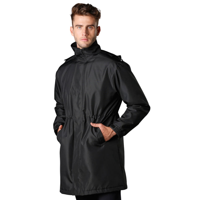 Ultimate Weather Protection and Style Longline Stadium Jacket - Custom Logo Print