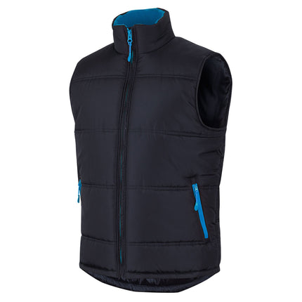 Stay warm and stylish with the Urban Puffer Vest featuring a bold contrast zipper.