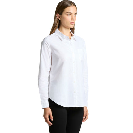 The AS Colour Women's Oxford Shirt Classic Fit 4401 combines timeless style with durability, crafted from quality fabric for comfort and resilience. 