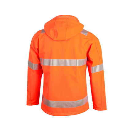 Hi-Vis Softshell Safety Jacket – Water Resistant with 3M Reflective Tape, Custom Print Included