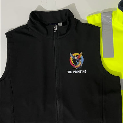 Apex Softshell Vest – Wind & Water Resistant, Custom Logo Print Included