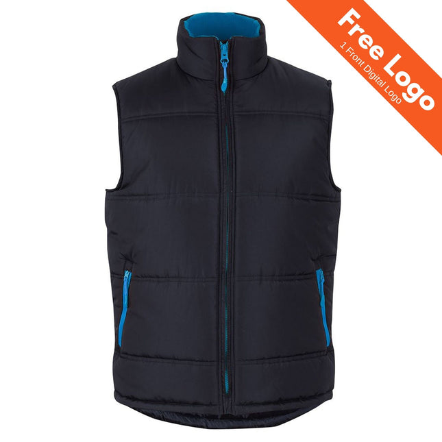 Puffer Contrast Vest - Stylish Urban Fit