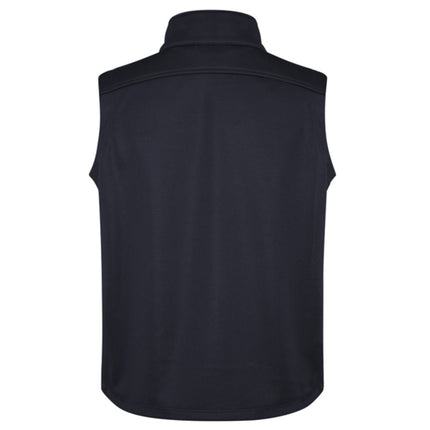 The Biz Collection Men's Soft Shell Vest combines water-repellent fabric with breathable materials to keep you comfortable and dry in varying weather.