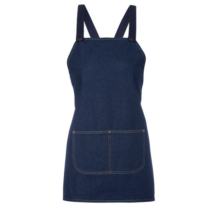 JB's Wear Cross Back Bib Denim Apron with Straps