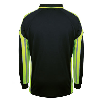 JB's Hi-Vis Long Sleeve Polo - Custom Branded Workwear with No Minimums
