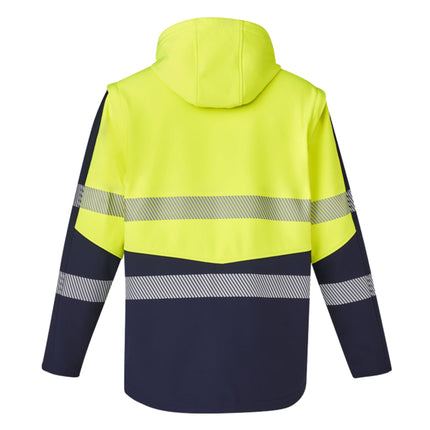 Syzmik Convertible Hi-Vis Softshell Jacket/Vest - Branded Day & Night Workwear