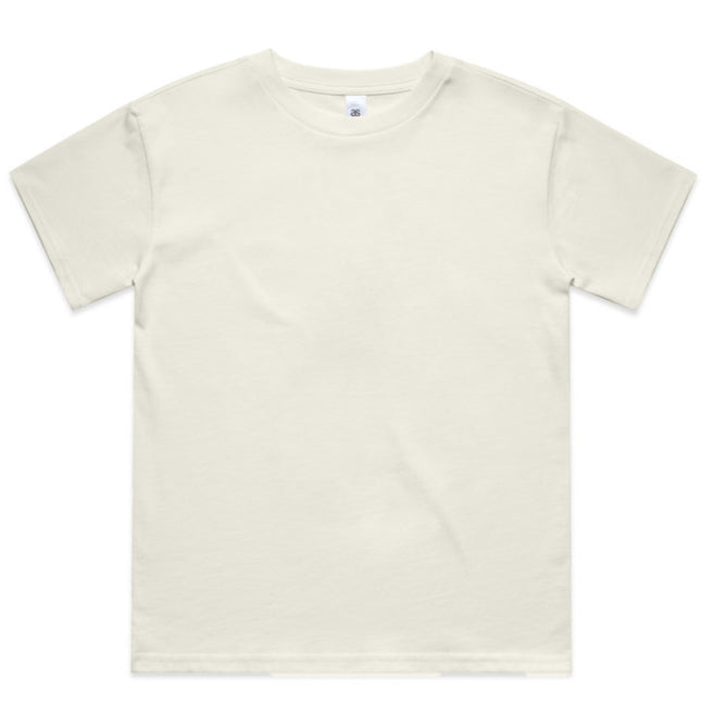 The AS Colour Kids Classic Tee is crafted from heavy-weight cotton, providing durability and comfort for active children.