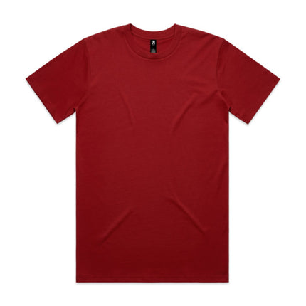 AS Colour Classic T-Shirt in Cardinal, unbranded clean front view