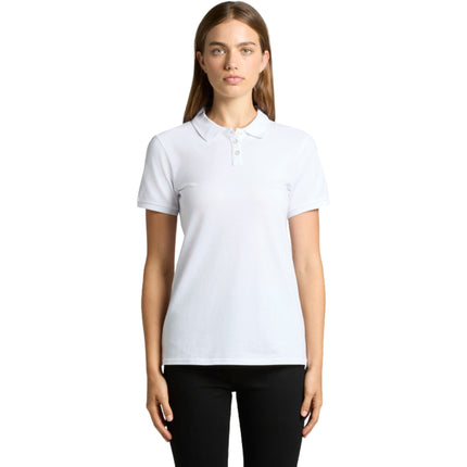 This AS Colour Women's Pique Polo offers a durable, heavy-weight feel crafted from 100% cotton for all-day comfort.