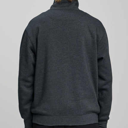 Adults Half Zip Collar Fleece Sweat