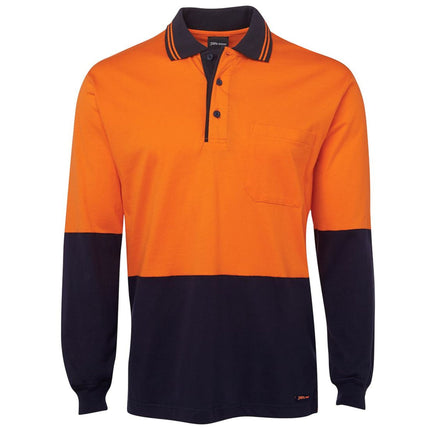 JB's Wear Hi-Vis Long Sleeve Cotton Polo