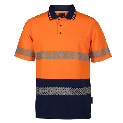 JB's Wear Hi-Vis Short Sheet Segmented Tape Polo