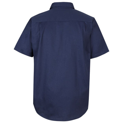 JB's Wear Men's 190G Short Sleeve Work Shirt offers durable comfort with its robust 190-gram fabric weight, designed for all-day wear in demanding work environments.