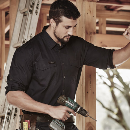 Syzmik Men's Rugged Cooling Long Sleeve Work Shirt