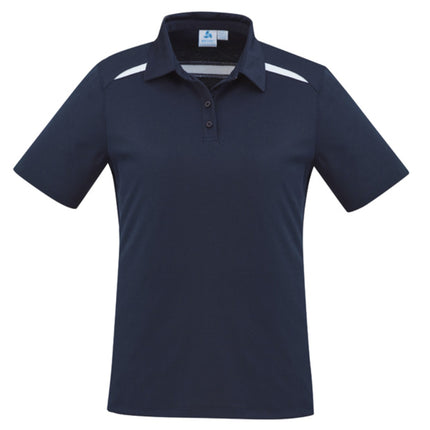 The Biz Collection Sonar Ladies' Polo Shirt combines comfort and durability with its cotton-backed performance fabric.