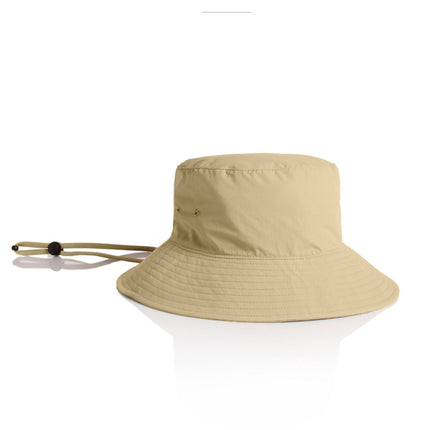 Personalised AS Colour Nylon Wide‑Brim Bucket Hat — No Minimum Order Uniforms & Apparel Australia