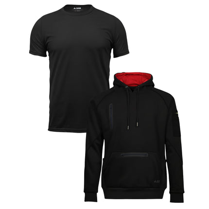 BAD Workwear Hi-Vis Bundle 4 T-Shirts + 2 Hoodies with Free Logo
