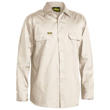 The Bisley Men's Cool Lightweight Drill Long Sleeve Shirt blends comfort and durability, designed to keep you cool on the job.