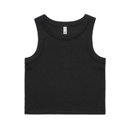 Womens Organic Rib Crop Tank