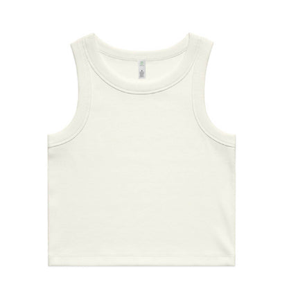 Womens Organic Rib Crop Tank