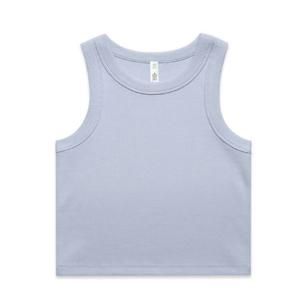Womens Organic Rib Crop Tank
