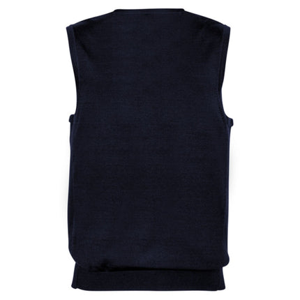 Elevate your professional wardrobe with the Biz Collection Men's Milano Wool Blend Vest. 