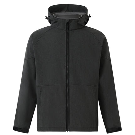 The Men's Aspen Performance Hooded Jacket offers reliable all-weather protection with its softshell design, keeping you comfortable in various conditions.