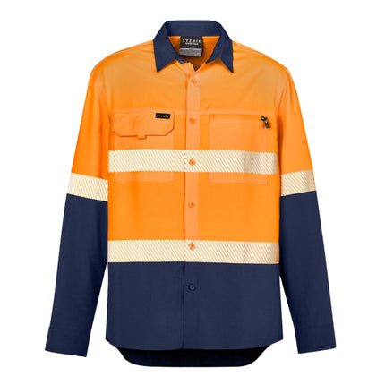 Custom Syzmik Ultra-Light Hi-Vis Shirt - Branded Day & Night Ripstop Workwear